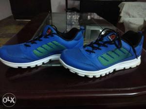 Blue-and-green Atheletic Shoes