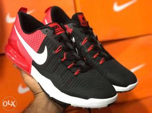 Brand new Nike shoe of Black-red-and-white