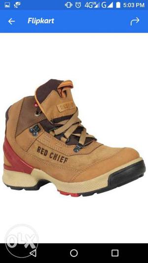 Brown Leather Red Chief Boot one month old new price 