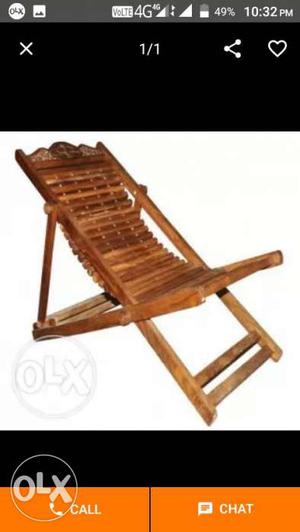 Brown Wooden Folding Chair Screenshot