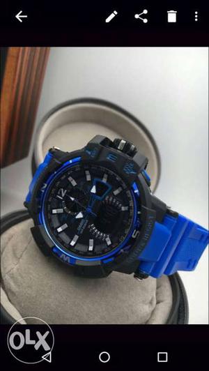 Casio Shock with box blue rims avilable more