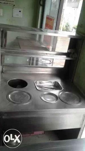 Chaat Steel Counter for Sale