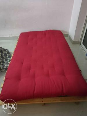 Futon bed (can also be used as sofa) size 4 feet