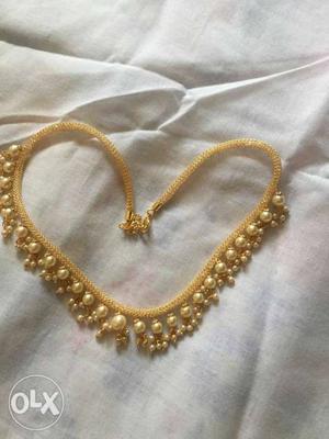 Gold-colored Beaded And Chained With Lobster Claw Clasps