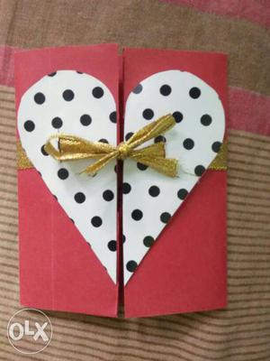 Heart shaped box with letter personalized gifts