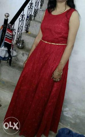 Home made red dress