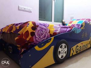 Imported kids car bed with mattress