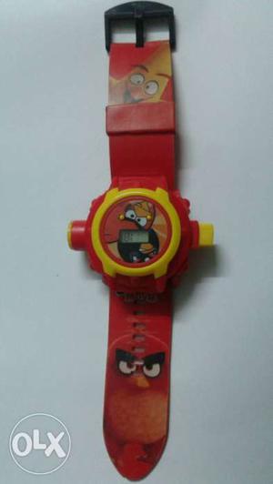 Laser light in watch, good Condition color Red
