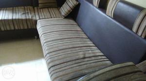 Long wide L shaped sofa