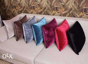 Muticolour korean velvet pillows