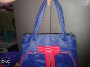 New blue handbag