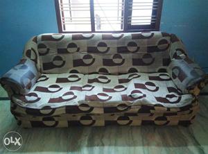 White And Brown Sofa