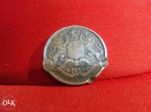 1 Quarter Anna Copper Coin, East india company