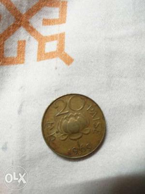 20 paise  bronze coin good condition