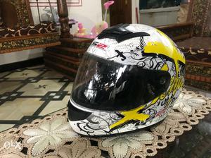 Black And Yellow LS2 Full-face Helmets