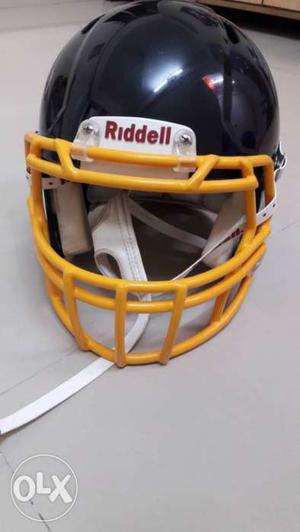 Black And Yellow Riddell Football Helmet