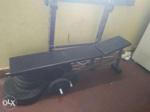 Black-padded Weight Bench