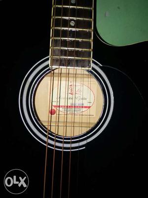 Black pluto Cutaway Acoustic Guitar