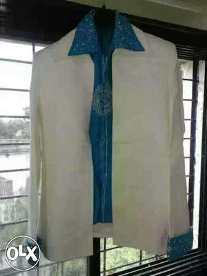 Blue And White designer blazer