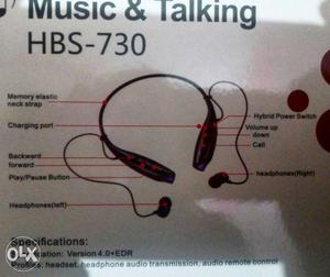 Bluetooth comfortable earphones with neck support.