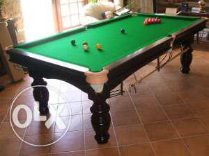 Brown Billiard Table