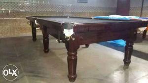 Brown Billiard Table