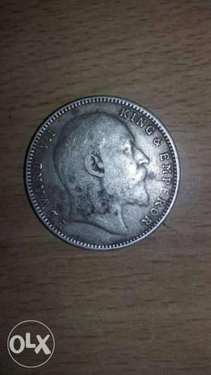 Edward 7 King Emperor Silver Coin