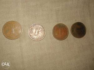 Four Round Coins one coin, Anna Hazari Time one coin,