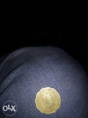 Gold Flower Shaped Coin