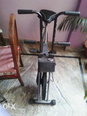 Gray And Black exercise Bike