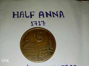 Half Anna Coin Year 