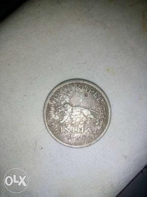Half rupee  coin