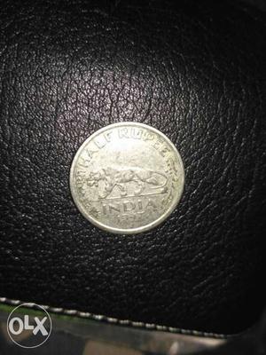 Half rupee of Indian coin of  independent year