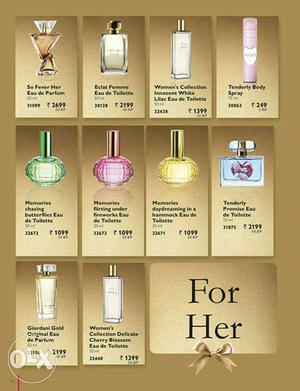 Ladies perfumes