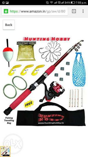 New Fishing Rod not opened complete set Cal me