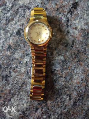 Old madale golden color watch