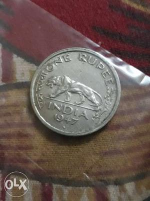 One India Rupee Coin
