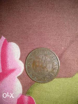 One quarter Anna India  with GEORGE 5 KING
