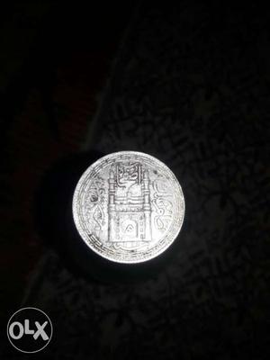 One rupee silver coin.is used in  year.