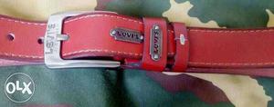 Red Levi's Leather Belt