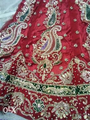 This is pure new Red lehnga..This is available on pune