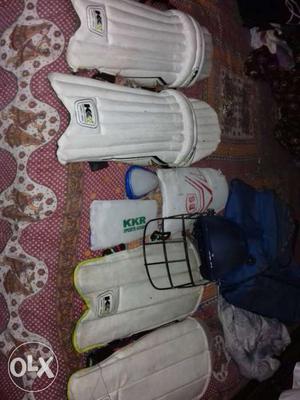 Two Pairs Of White Shin Guards