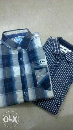 Two branded shirt for ₹350.. Size = medium..