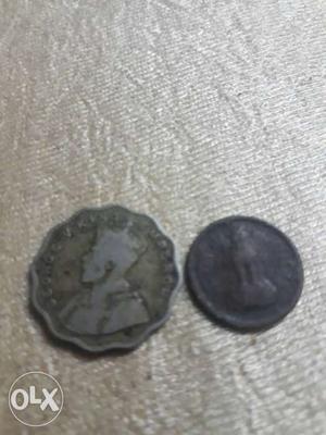 Two round Indian coin