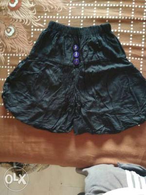 Women's Black Midi Skirt