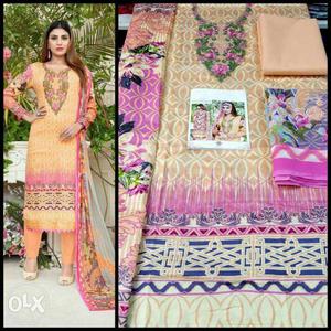 Yellow And Pink Kameez