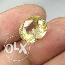 Yellow sapphire 8.25 crt with lab report