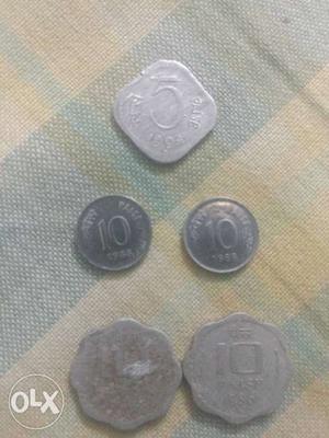  paisa coin - two 10 paisa coins -