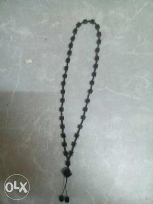 Black Beaded Necklace.For man