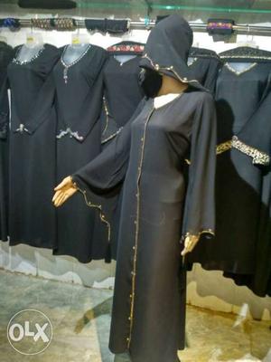 Black Long Sleeve Dress With Hood